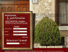 Tablet Screenshot of maisons-et-patrimoine.com